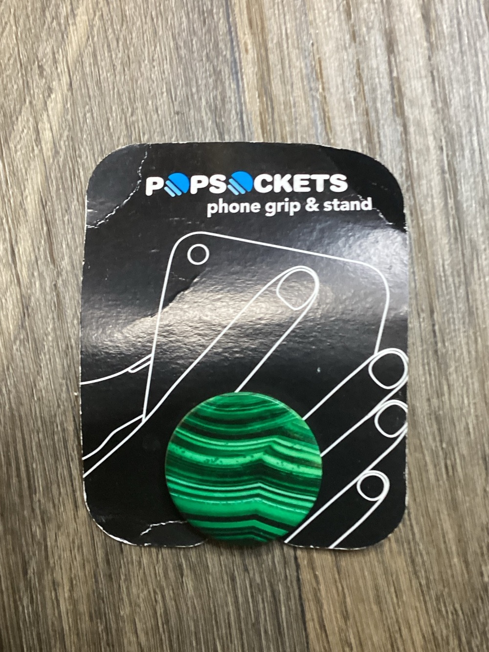 PopSocket Green Striped Marble Phone Grip & Stand